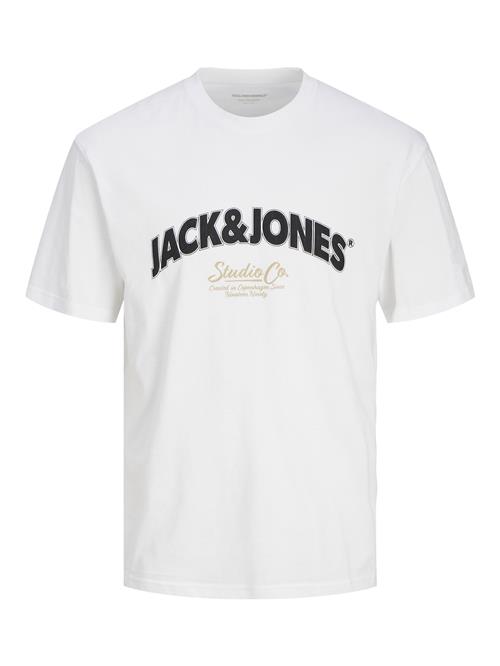 JACK & JONES Bluser & t-shirts 'JORBRONX'  beige / sort / hvid