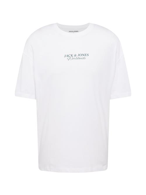 JACK & JONES Bluser & t-shirts 'JJPRAIA'  lysegrøn / mørkegrøn / hvid