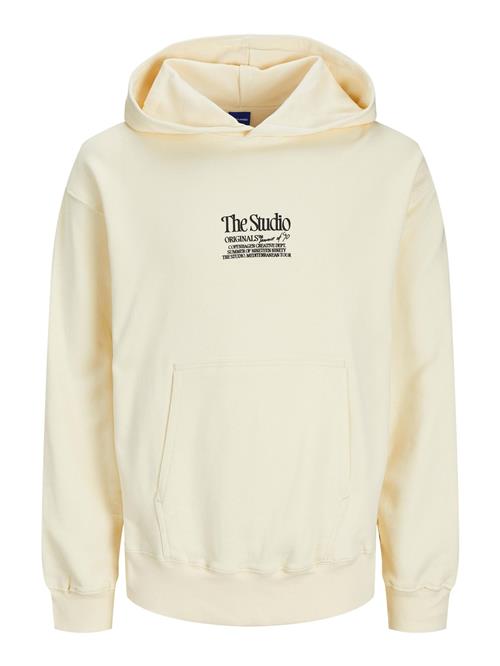 JACK & JONES Sweatshirt  ecru / sort