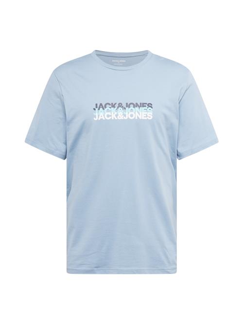 Se JACK & JONES Bluser & t-shirts 'JJCYBER'  røgblå / natblå / lyseblå / offwhite ved About You