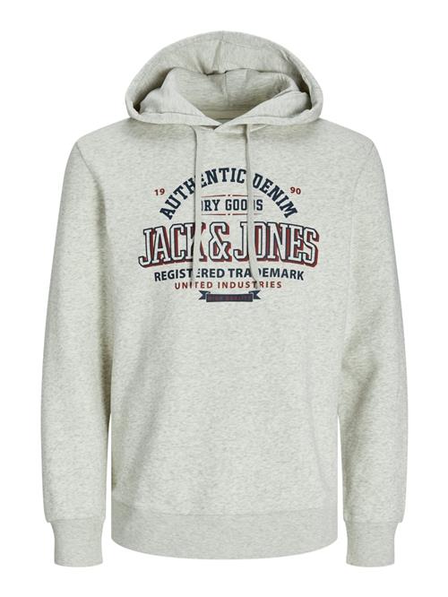 Se JACK & JONES Sweatshirt  marin / vinrød / hvid-meleret ved About You