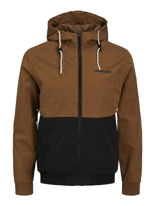 JACK & JONES Overgangsjakke 'JJRush'  brun / sort