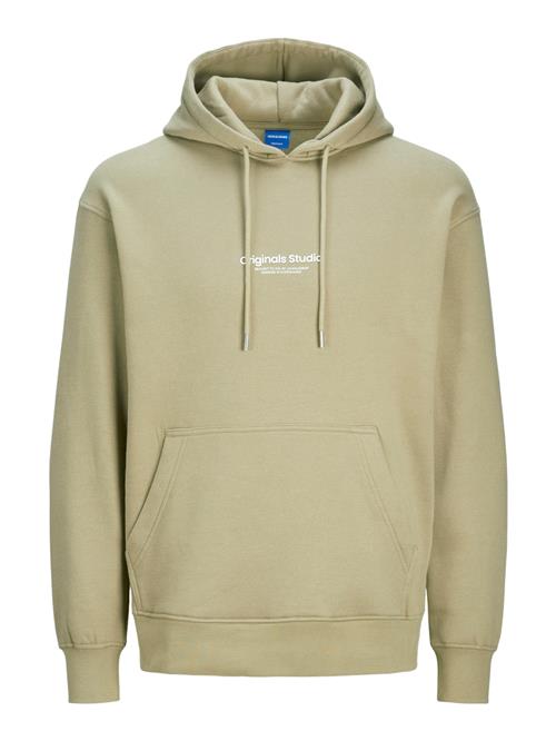 Se JACK & JONES Sweatshirt 'JORVesterbro'  greige / hvid ved About You