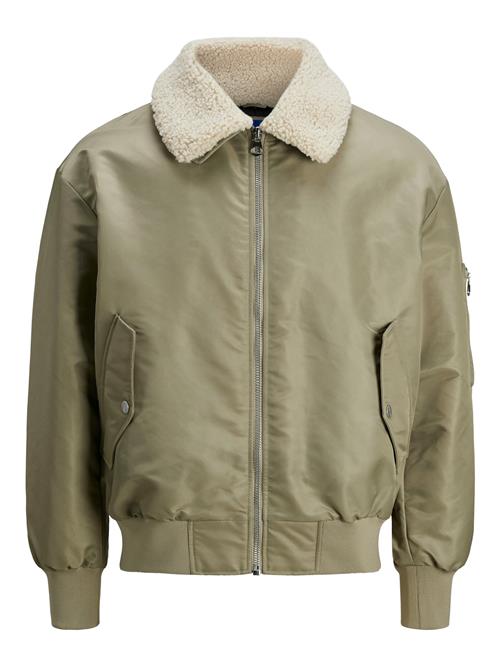 JACK & JONES Overgangsjakke 'JORQUEENS'  khaki / offwhite