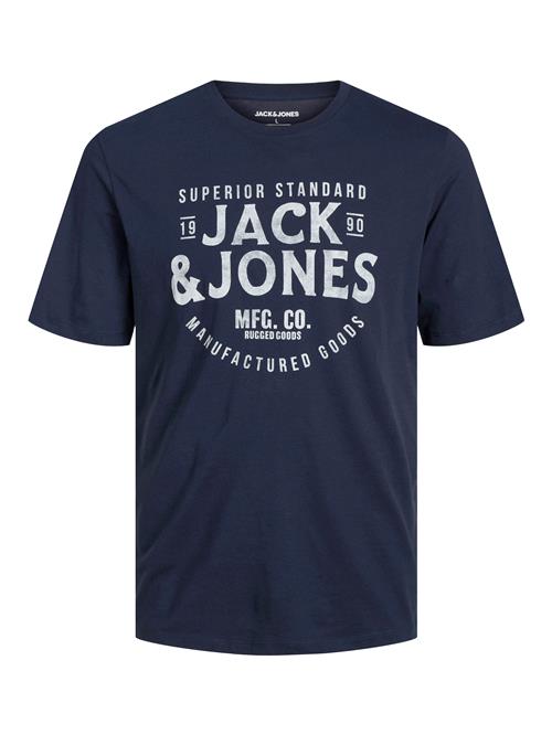 Se JACK & JONES Bluser & t-shirts 'JJJEANS'  navy / hvid ved About You