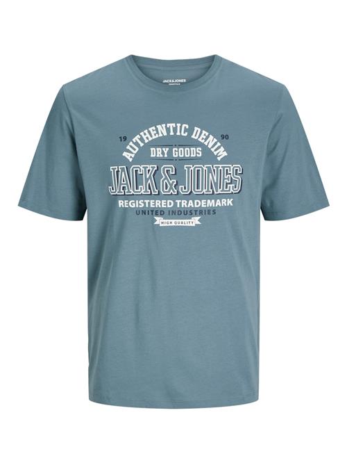 JACK & JONES Bluser & t-shirts  marin / cyanblå / hvid