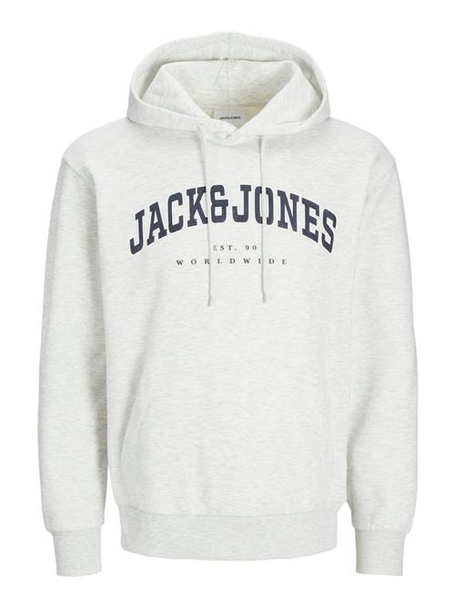 JACK & JONES Sweatshirt 'JJECaleb'  navy / hvid-meleret