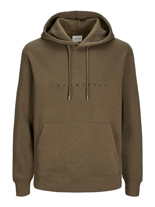 Se JACK & JONES Sweatshirt 'JJEStar'  mørkebrun / sort ved About You