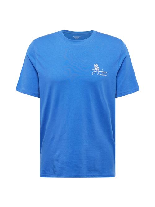 JACK & JONES Bluser & t-shirts 'JORFLY'  azur / hvid