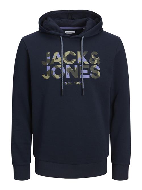 Se JACK & JONES Sweatshirt  navy / grøn-meleret ved About You