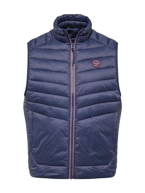 Se JACK & JONES Vest 'JJESprint'  ensian / rød / hvid ved About You