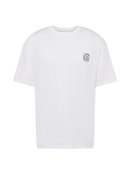 Se JACK & JONES Bluser & t-shirts 'JORDISTORTION'  curry / hummer / sort / hvid ved About You