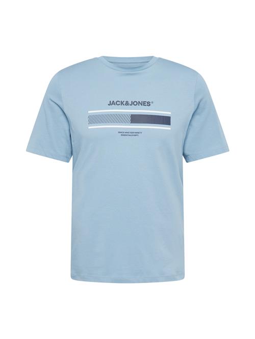 Se JACK & JONES Bluser & t-shirts 'JJSOUTH'  navy / lyseblå / offwhite ved About You