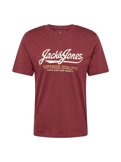 JACK & JONES Bluser & t-shirts 'JPRBLUHUDSON'  lyseorange / mørkerød / hvid