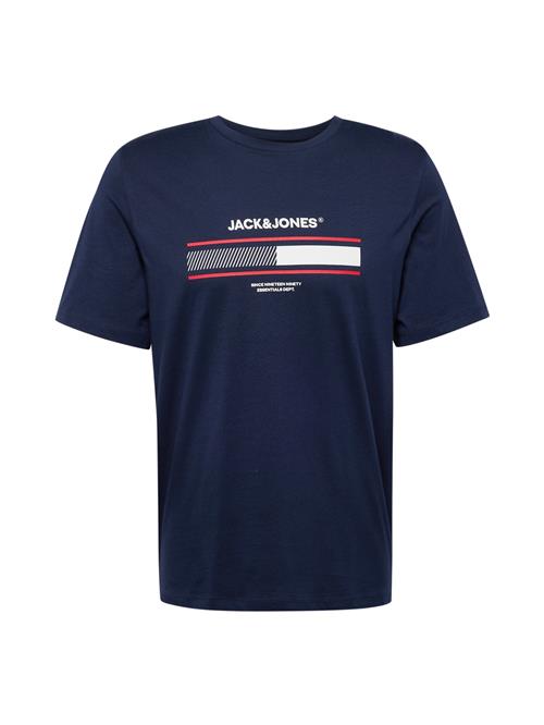 JACK & JONES Bluser & t-shirts 'JJSOUTH'  navy / rød / hvid