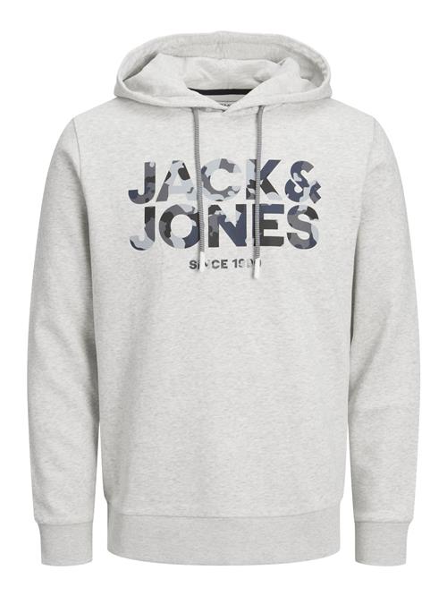 JACK & JONES Sweatshirt  grå / antracit / hvid