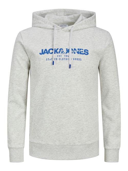 JACK & JONES Sweatshirt 'JJAlvis'  blå / grå-meleret