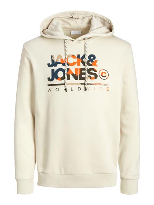 Se JACK & JONES Sweatshirt 'JJLuke'  lysebeige / safir / choko / orange ved About You