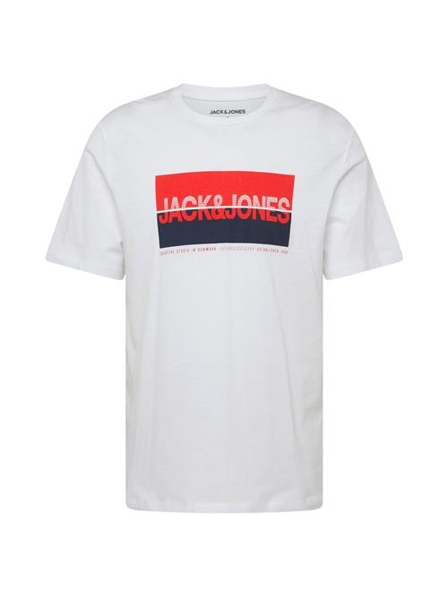 JACK & JONES Bluser & t-shirts 'JJNOLAN'  marin / rød / hvid