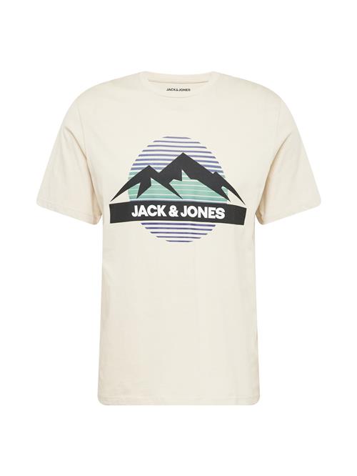 Se JACK & JONES Bluser & t-shirts 'JJPEAK'  beige / lysegrøn / lilla / sort ved About You