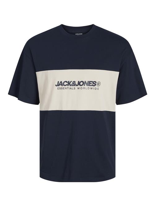 JACK & JONES Bluser & t-shirts 'JJELegacy'  ecru / navy