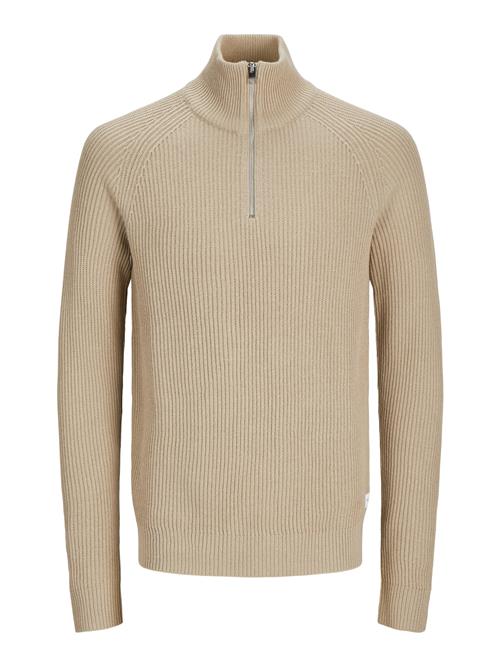 JACK & JONES Pullover 'JJPANNEL'  mørkebeige