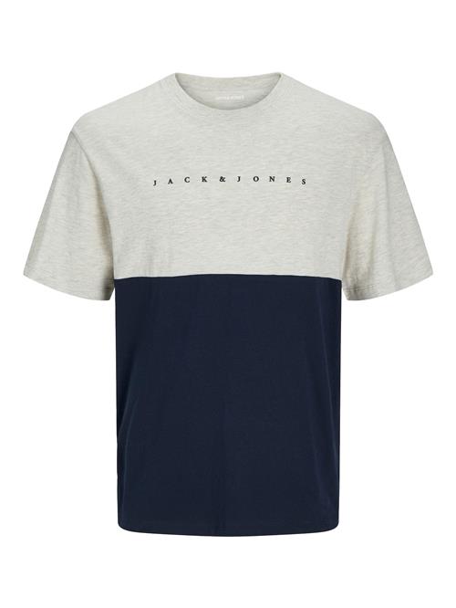 Se JACK & JONES Bluser & t-shirts 'JJSTAR'  marin / sort / hvid-meleret ved About You