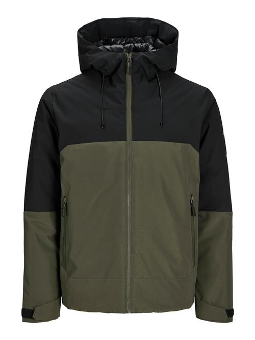 JACK & JONES Vinterparka 'JCOAiden'  gran / sort