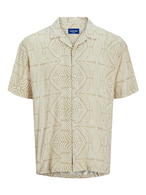 JACK & JONES Skjorte  lysebeige / mørkebeige