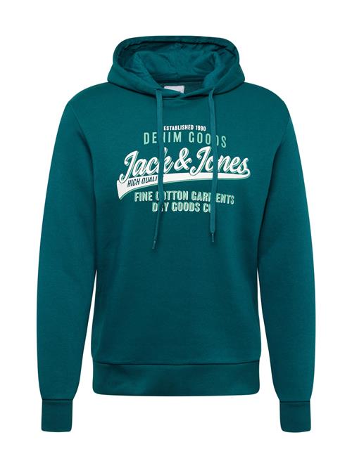 Se JACK & JONES Sweatshirt  grøn / hvid ved About You