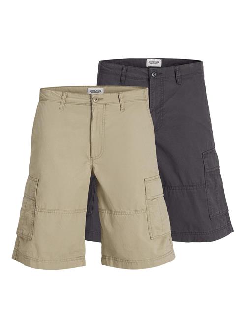 JACK & JONES Cargobukser  beige / grå / mørkegrå