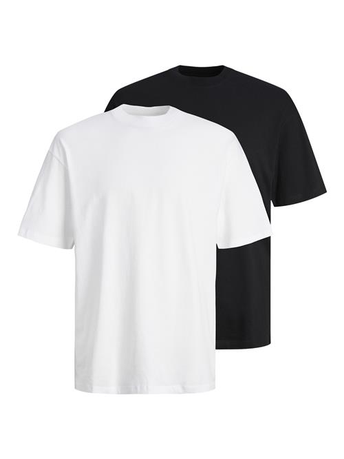 JACK & JONES Bluser & t-shirts 'JJEBRADLEY'  mørkeblå / hvid