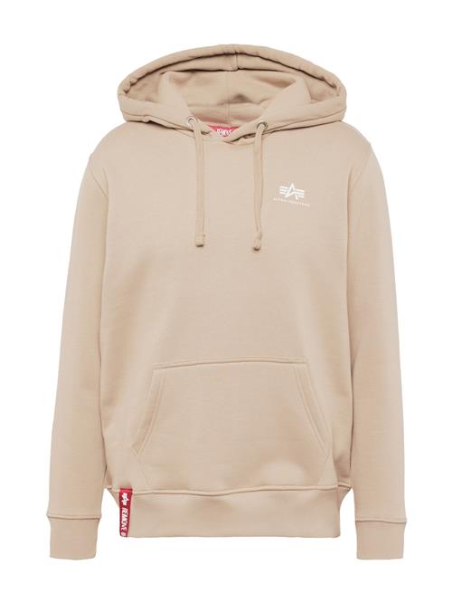 ALPHA INDUSTRIES Sweatshirt  sand / hvid