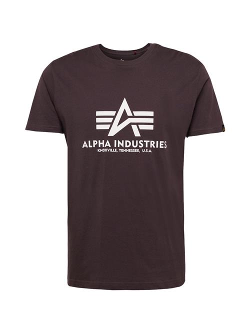 ALPHA INDUSTRIES Bluser & t-shirts  mørkebrun / hvid