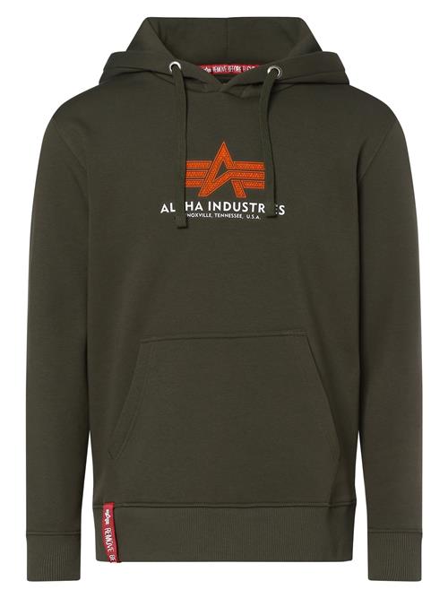 ALPHA INDUSTRIES Sweatshirt  khaki / orange / hvid