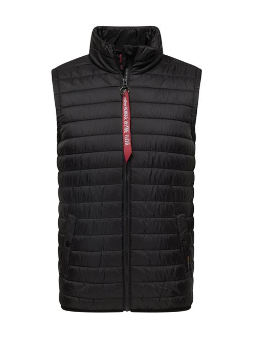 ALPHA INDUSTRIES Vest  rød / sort / hvid