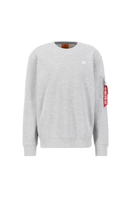 Se ALPHA INDUSTRIES Sweatshirt  grå / rød ved About You