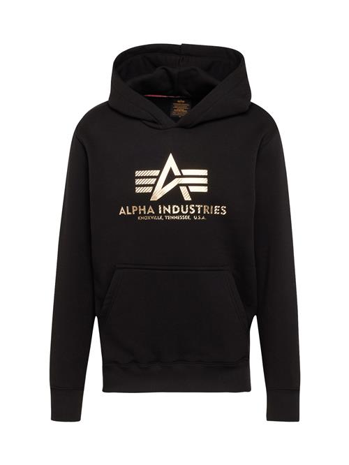 Se ALPHA INDUSTRIES Sweatshirt  guld / sort ved About You