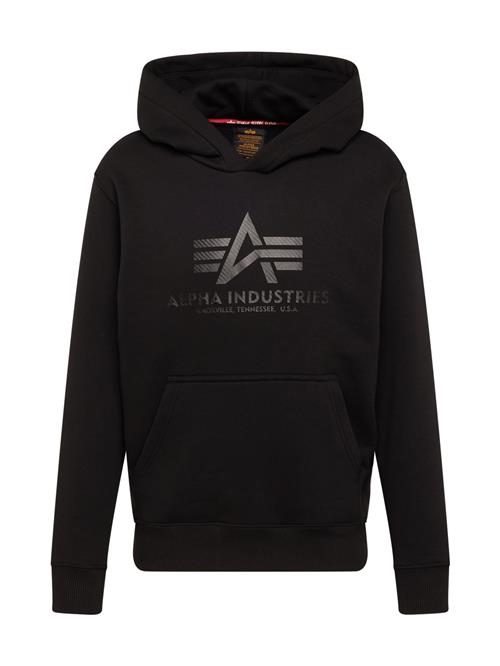 ALPHA INDUSTRIES Sweatshirt  mørkegrå / sort