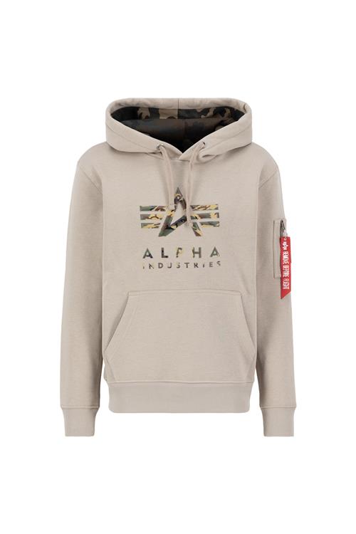 Se ALPHA INDUSTRIES Sweatshirt  beige / brun / blodrød / hvid ved About You