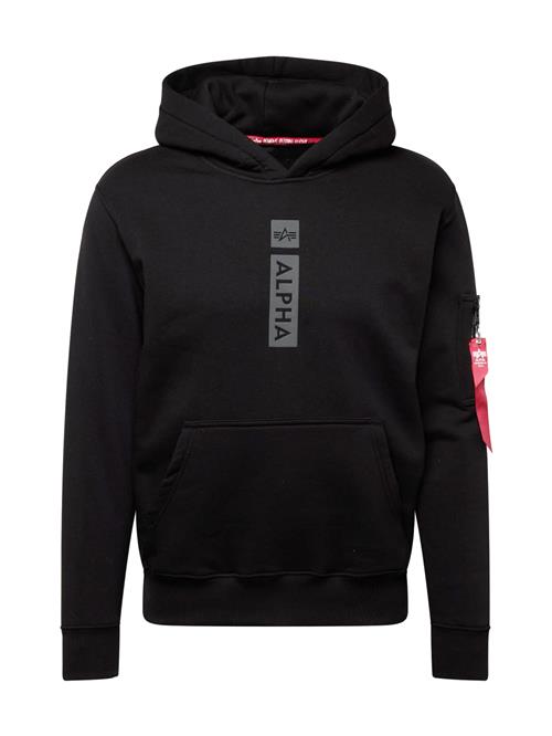 ALPHA INDUSTRIES Sweatshirt  grå / rød / sort / hvid