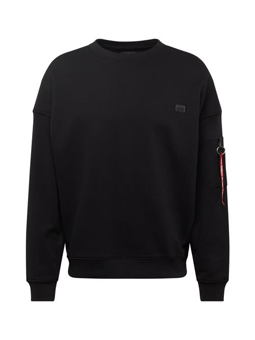 ALPHA INDUSTRIES Sweatshirt 'Essentials'  rød / sort / hvid