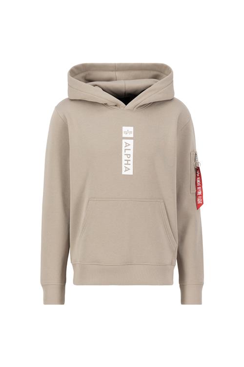 ALPHA INDUSTRIES Sweatshirt  sand / rød / hvid