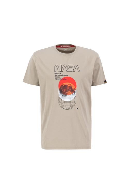 ALPHA INDUSTRIES Bluser & t-shirts 'NASA Orbit'  sand / blandingsfarvet