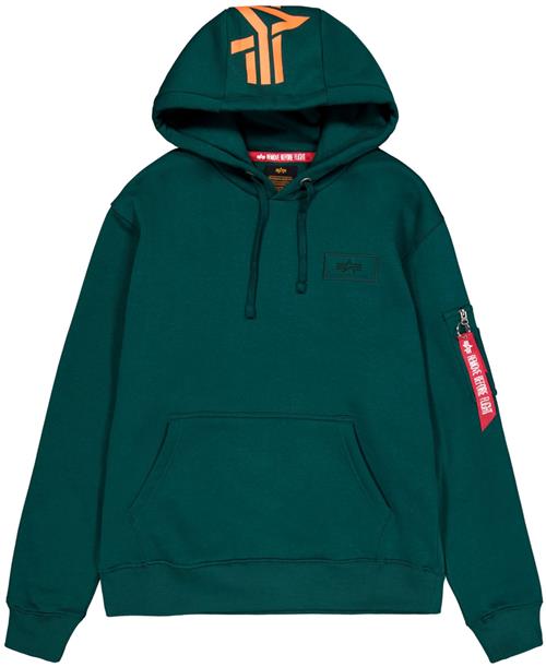 Se ALPHA INDUSTRIES Sweatshirt  gul / mørkegrøn ved About You