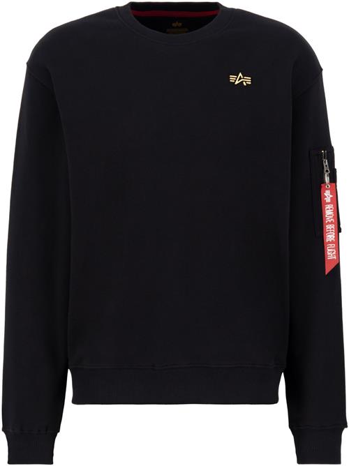 ALPHA INDUSTRIES Sweatshirt  gul / blodrød / sort