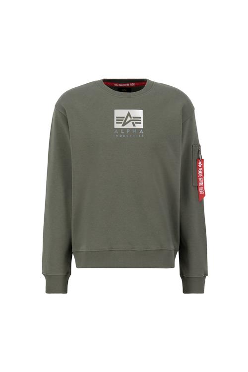 ALPHA INDUSTRIES Sweatshirt  khaki / hvid