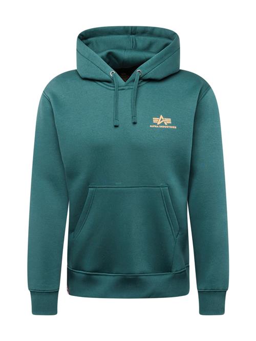 Se ALPHA INDUSTRIES Sweatshirt  smaragd / abrikos ved About You