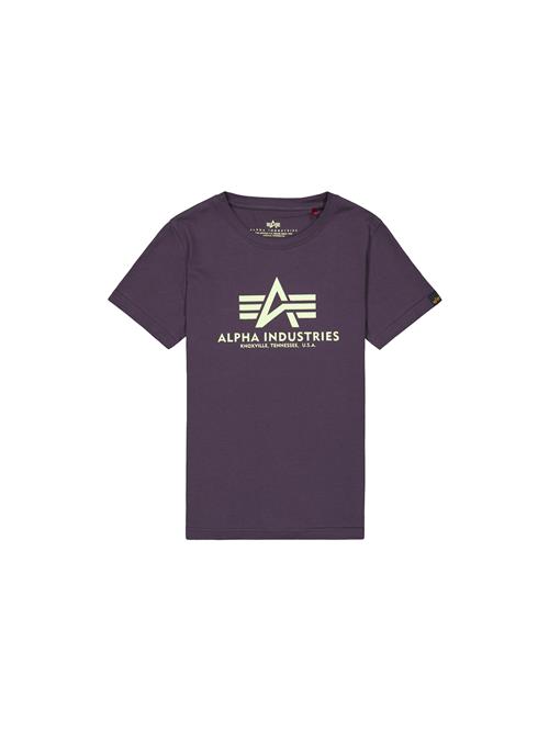 ALPHA INDUSTRIES Shirts  neongrøn / burgunder