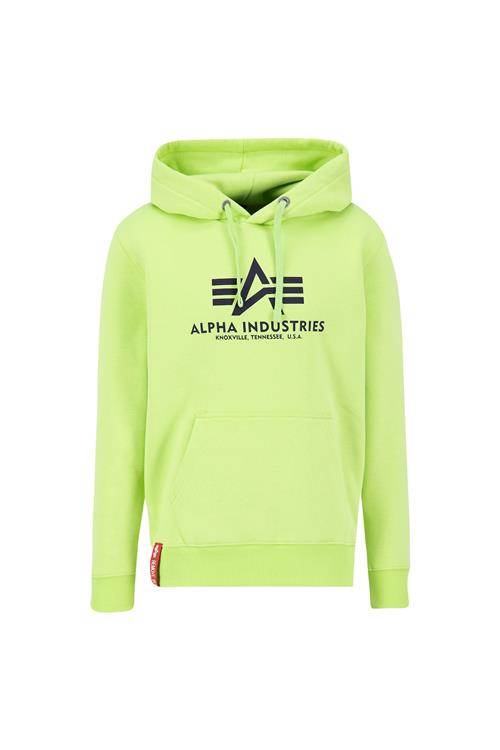 Se ALPHA INDUSTRIES Sweatshirt  lysegrøn / rød / sort ved About You